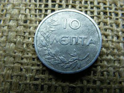 Görög 10 lepta érme, 1922