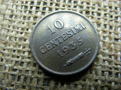 San Marino 10 centesimi, 1935