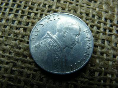 Vatikán 5 lire, 1952, lira