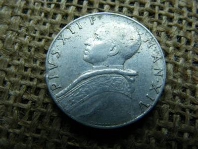 Vatikán 10 lire, 1952, lira