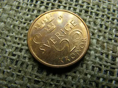 Svéd 2 kronor érme, 2016, korona
