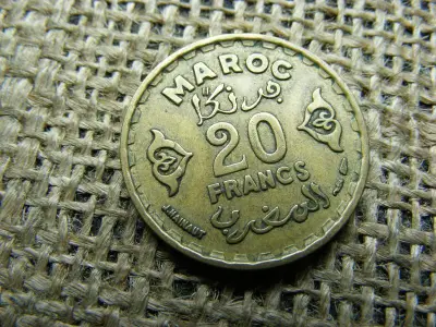 Marokkó 20 francs, 1952, frank