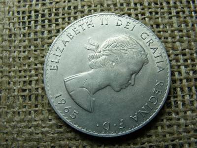 1 korona érme, 1965, Elizabeth II Churchill