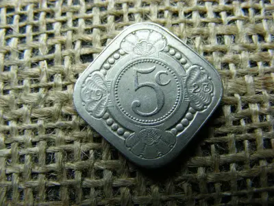 Hollandia 5 cent, 1923, Wilhelmina