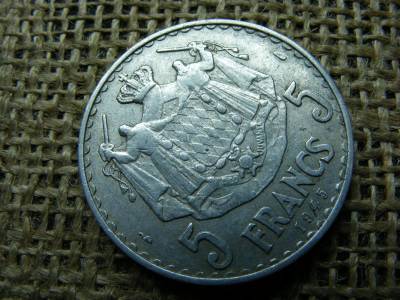Monaco 5 francs, 1945, frank