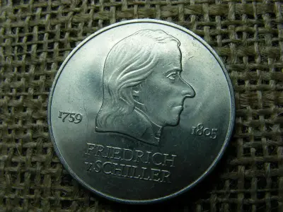 Németország 20 márka, 1972 A, Friedrich von Schiller