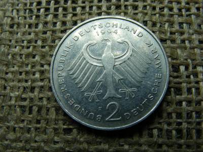 Németország 2 márka, 1994 F, Willy Brandt