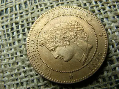Franciaország 10 centimes, 1896 A, extra