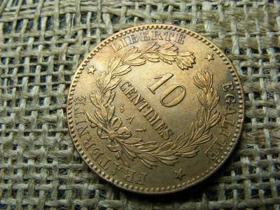 Franciaország 10 centimes, 1896 A, extra