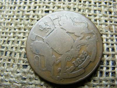 India – brit 1/2 anna, 1835