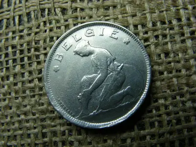 Belgium 2 frank 1923, holland szöveg