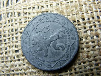 Belgium 25 centimes, 1916, német megszállási érme