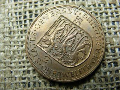 Jersey 1/12 shilling, 1935, V. György