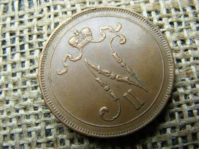 Finnország 10 pennia, 1915