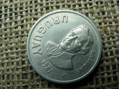 Uruguay 10 új peso, 1981