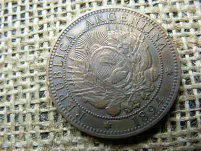 Argentína 2 centavos, 1894, dos