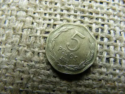 Chile 5 pesos érme, 2000