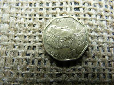 Chile 5 pesos érme, 2000
