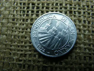 San Marino 5 Lire, 1974, Líra