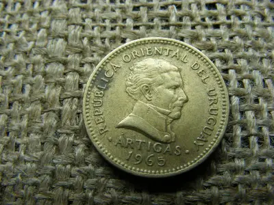 Uruguay 1 peso, 1965