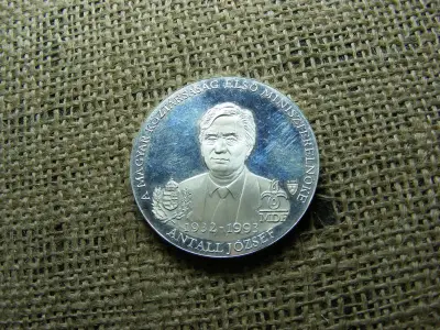 Antall József emlékérem, 1993, ezüst, PP