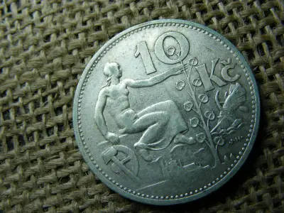 Csehszlovákia 10 korona, 1932