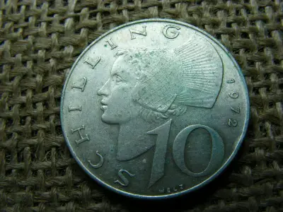 Ausztria, 10 schilling, 1972, ezüst