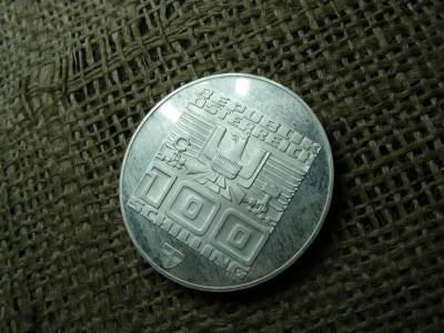Ezüst 100 Schilling, 1976, PP