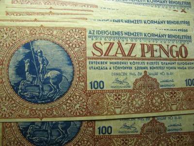 100 pengő, 1945, tervezet, másolat
