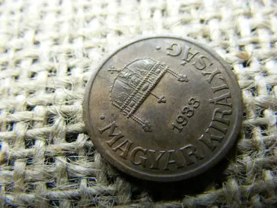 1 fillér 1933, fémpénz