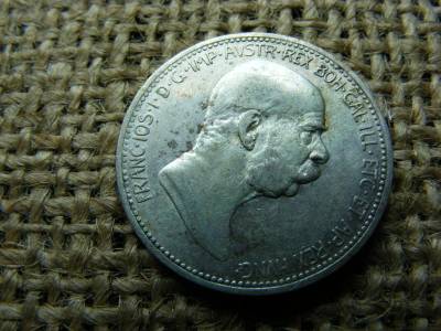 Ezüst 1 korona érme, 1908, Corona