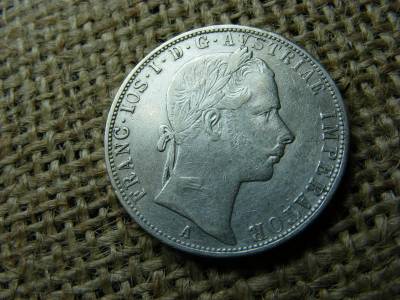 Ezüst 1 forint, 1858, Ferenc József