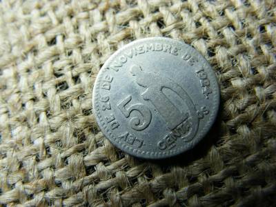 Guatemala 5 centavos, 1925, ezüst