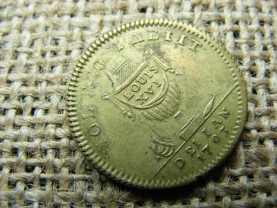 XVI. Lajos 1793 érem, zseton, token