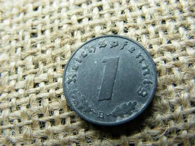 Birodalmi 1 pfennig, 1944, B jel
