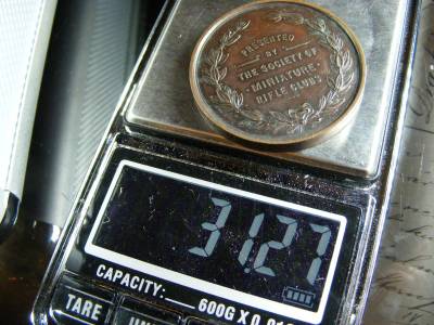 Nagy-Britannia The Bell Medal, 1908, Miniature Rifle Club