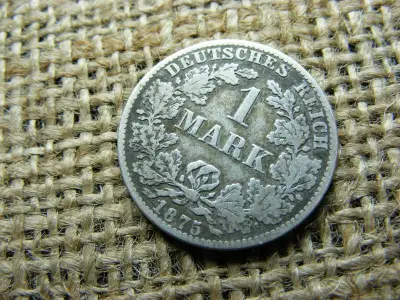 Birodalmi 1 márka, 1875, ezüst