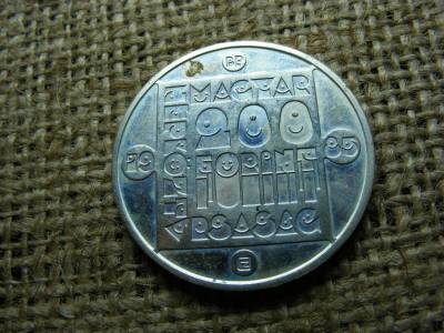 Ezüst 200 forint, 1985, Vidra, BU