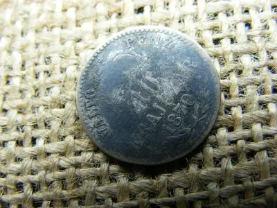 Ezüst 10 krajcár, 1870, VP, KB