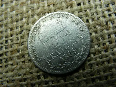 Ezüst 20 krajcár, 1869, GYF MKVP