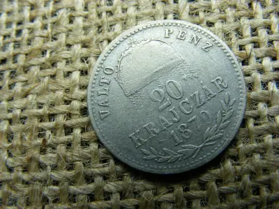 Ezüst 20 krajcár, 1870, GYF VP, R