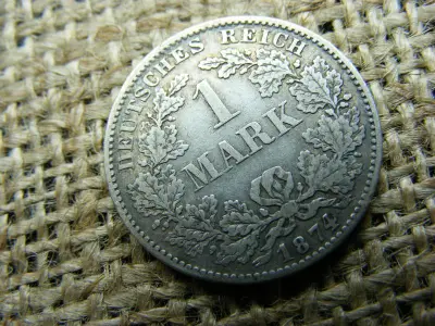 Birodalmi ezüst 1 márka, 1874 D