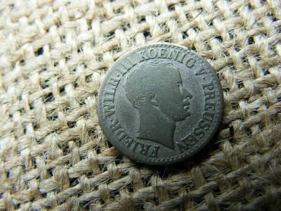 Porosz 1/2 Silbergroschen, 1828 D, Frigyes Vilmos III