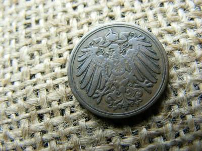 Birodalmi 1 pfennig érme, 1897, F jelzés