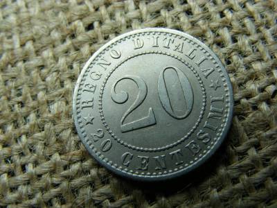 Olaszország 20 centesimi, 1895, Umberto I