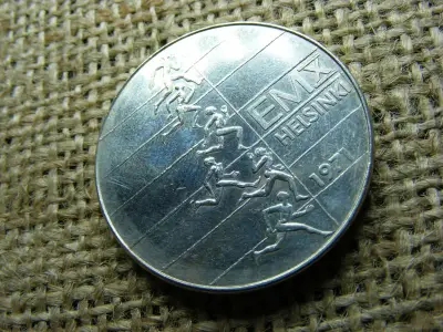 Finnország, 10 Markkaa, 1971, atlétikai bajnokság