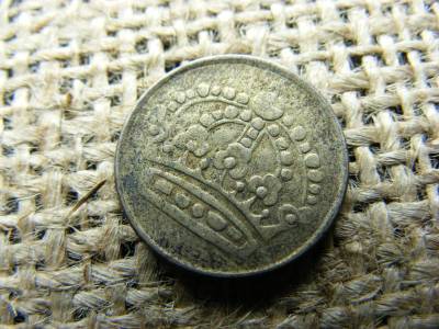 Svéd 25 öre, 1958, ezüst