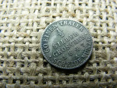 Lippe Hercegség, 1847, 1/2 groschen ezüstérme