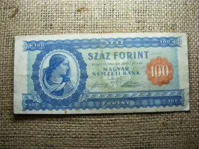 100 forintos bankjegy, 1946, ritka, eredeti tartás