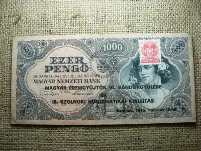 Magyar Éremgyűjtők VI. Vándorgyűlése, 1975, Ezer Pengő 1945